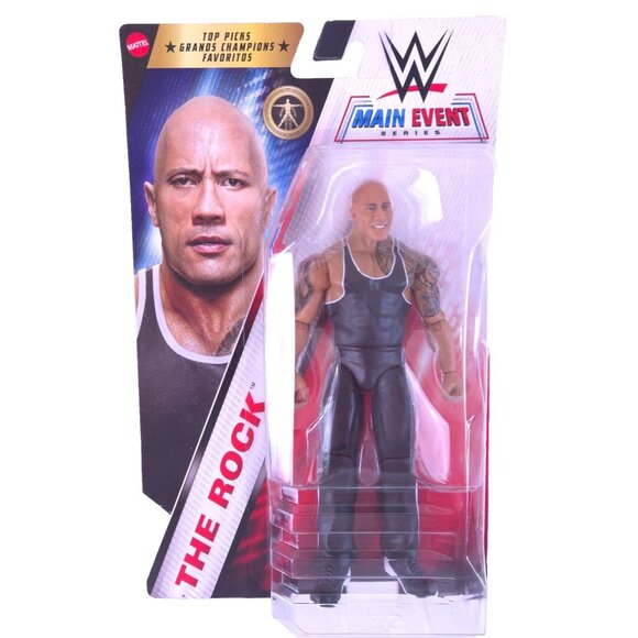WWE The Rock 6 inch Action Figure Top Picks Main Event Series Wrestling New - Picture 1 of 5